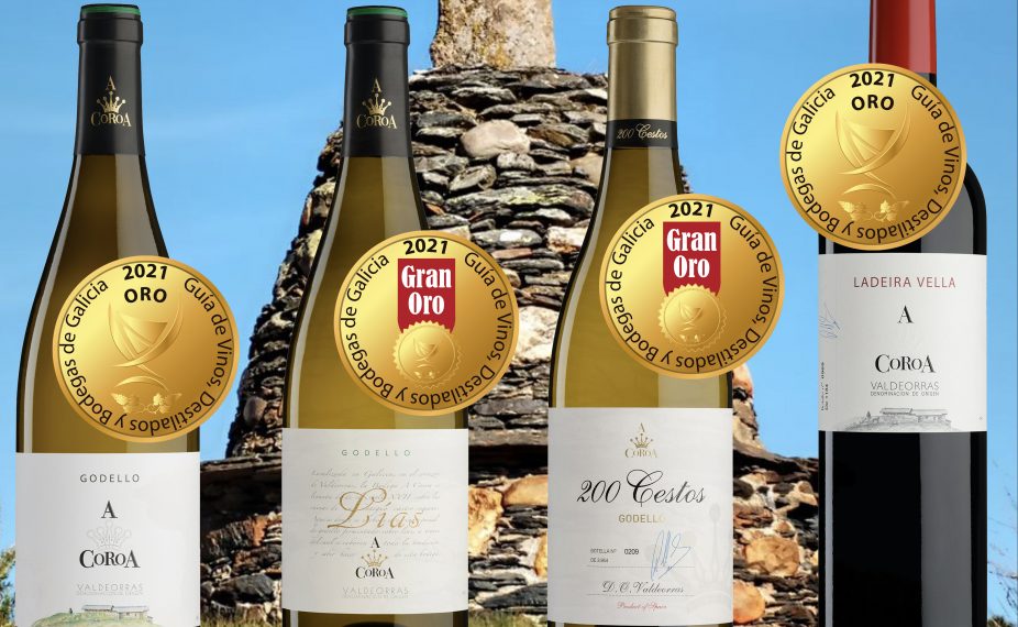RAIN OF GOLD FOR A COROA WINES IN “THE GUIDE OF WINES, SPIRITS AND WINERIES OF GALICIA 2021”