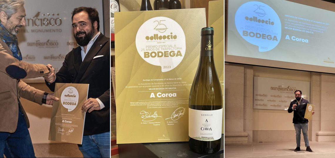 A Coroa awarded as the best winery in Galicia