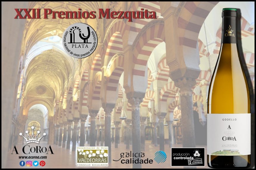 Godello A Coroa 2015 condecorado con la medalla de plata en los premios Mezquita 2016