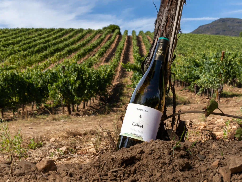 a-coroa-godello-2025-copavino-blanco-godello-valdeorras botella-a-coroa-godello-2025 vino-godello-fresco-verano